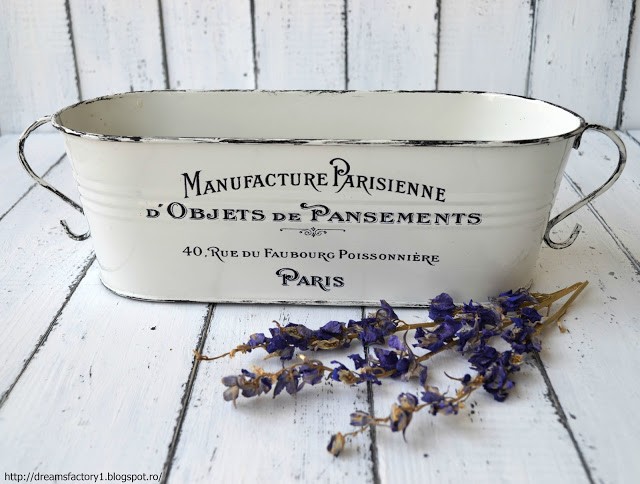 French Made Metal Flower Pots