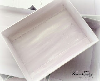 DIY Shabby French boxes from recycled cardboard boxes