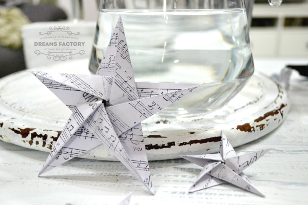 DIY {Origami} French Paper Stars & free printables | www.bydreamsfactory.com