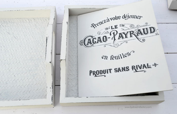 DIY French trays with changeable signs - Dreams Factory
