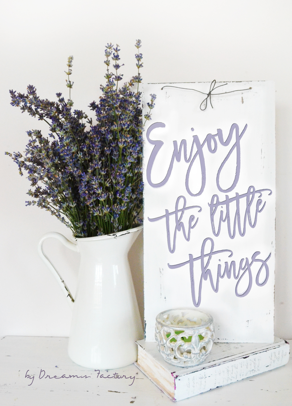 Enjoy the little things sign + free printable | Dreams Factory