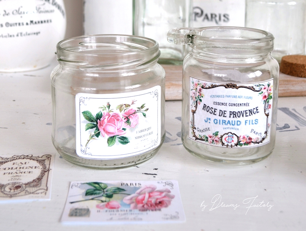 DIY Vintage French Apothecary Jars and Bottles - by Dreams Factory