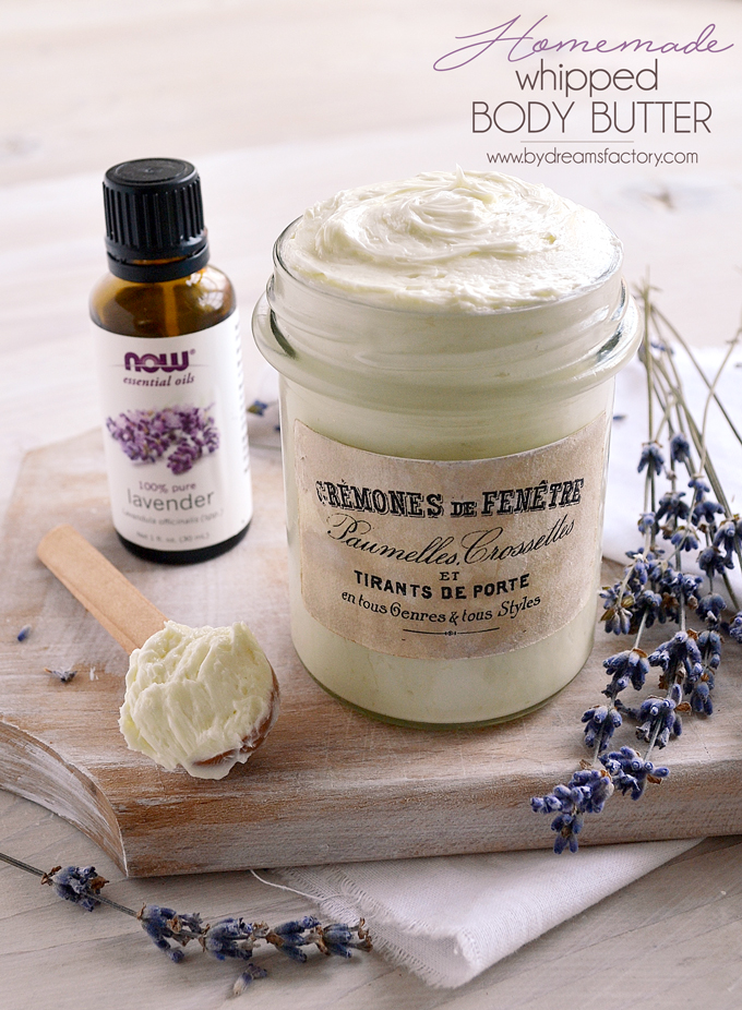 A luxurious homemade whipped body butter with only 4 ingredients, that you customize as you wish with your favorite essential oils - Dreams Factory