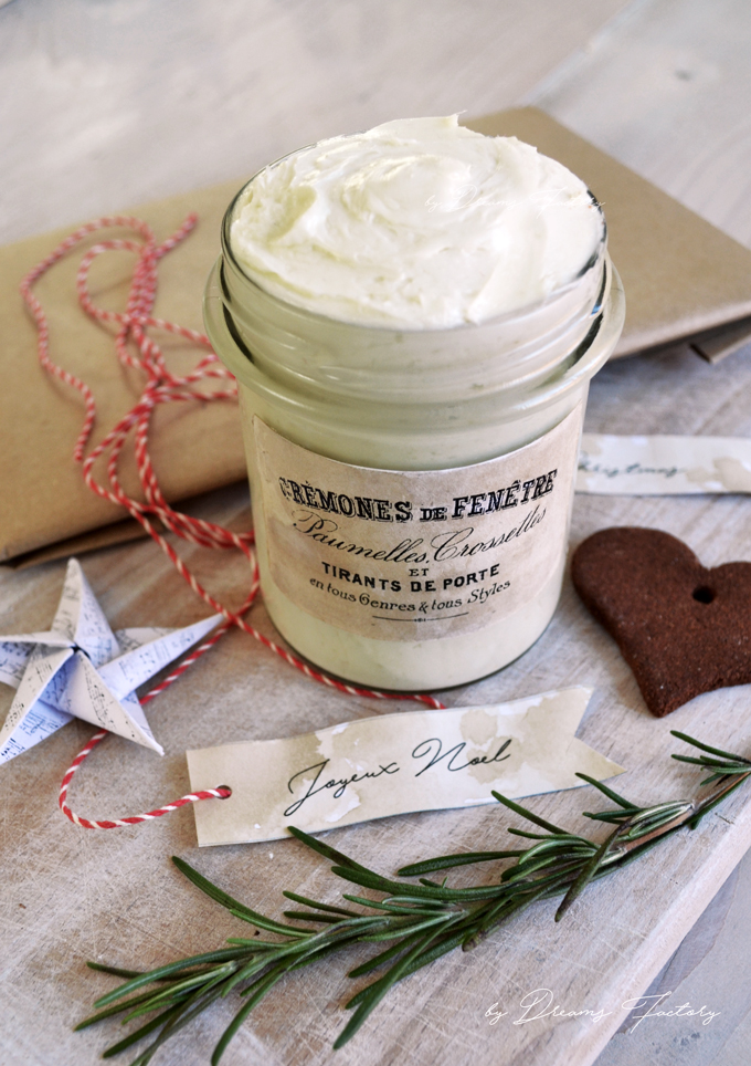 Homemade Whipped Body Butter - that can be the perfect gift for Christmas! | by Dreams Factory @bydreamsfactory