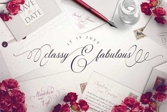 45 Whimsical Script Fonts - Beautifully handcrafted script fonts with glyphs, swashes and other artistic elements. Ideas on how to use them and how to unlock all their hidden features - Dreams Factory